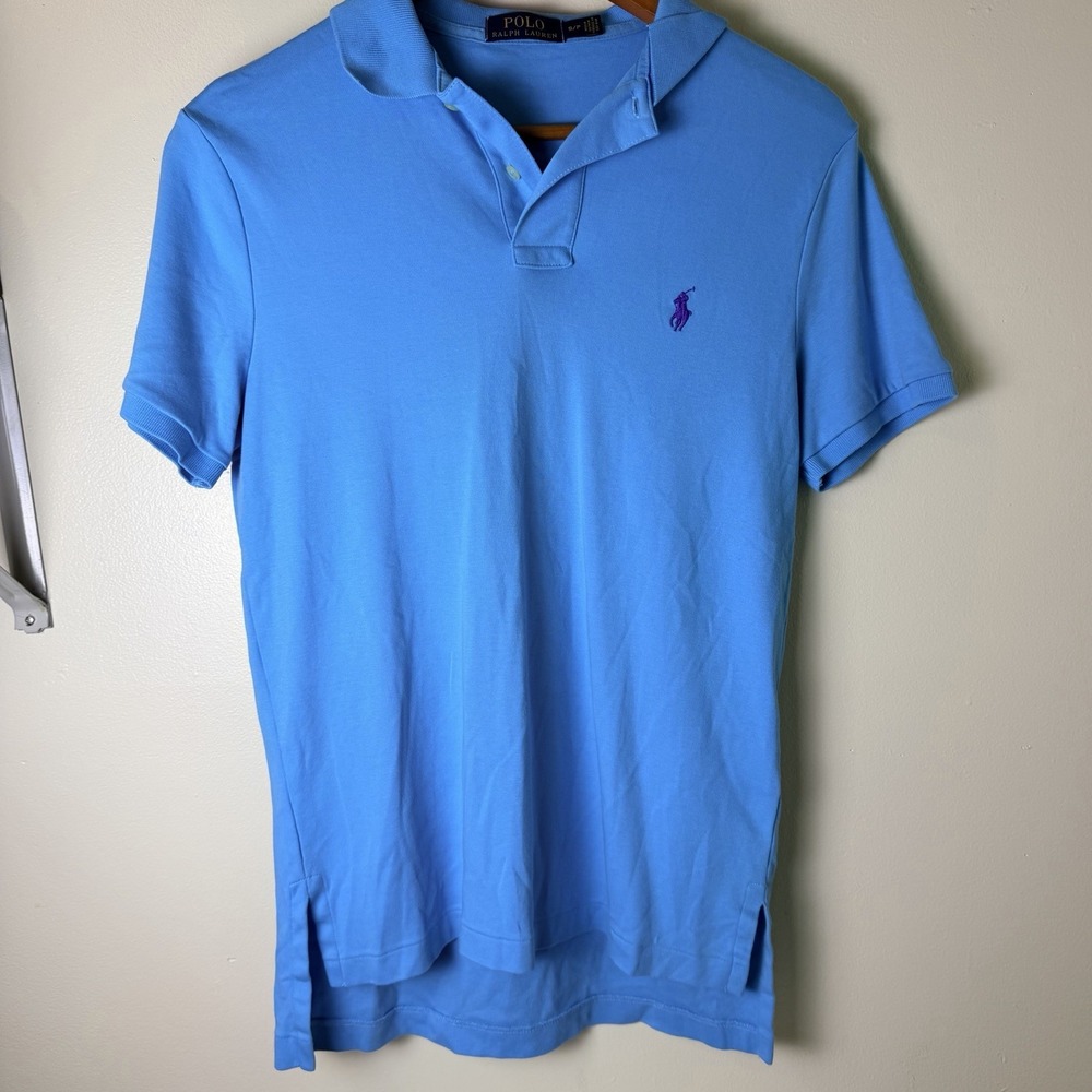 Polo Ralph Lauren Men's Blue Soft Classic Polo Shirt Short Sleeve Size S Prep
